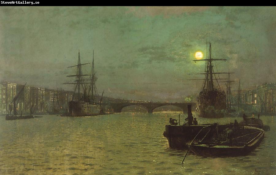 Atkinson Grimshaw London Bridge, Half Tide